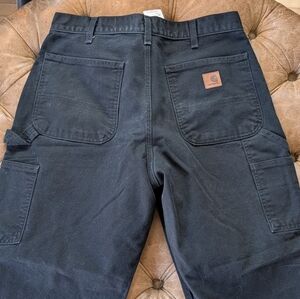 Carhartt Vintage Drill Painter Dungaree Single Knee Men's Sz 32x30 Cotton Black